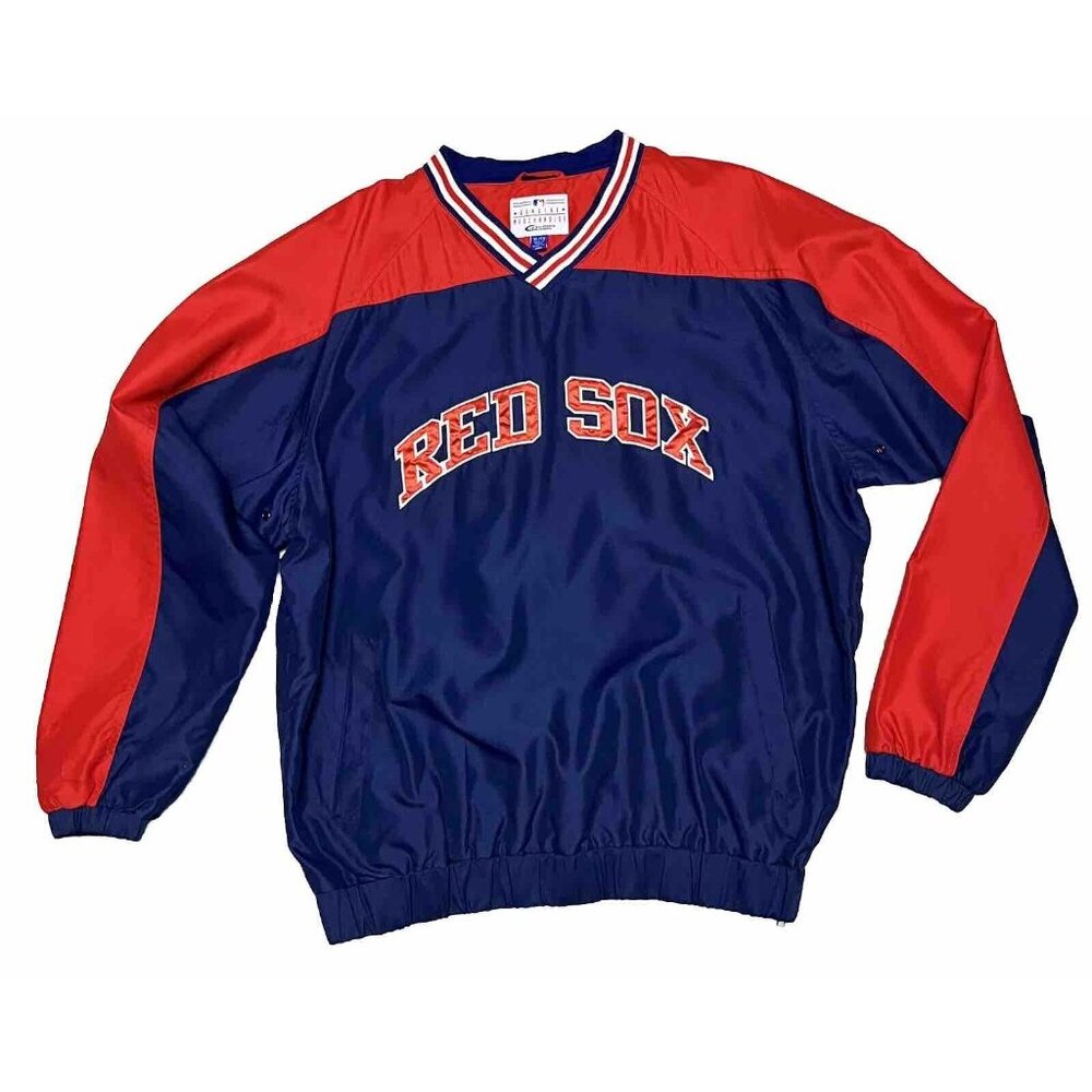 MLB Boston Red Sox G-lll Sports Carl Banks Pullover Windbreaker Jacket Adult XL
